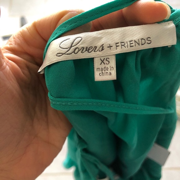 Lovers + Friends Green Peplum Top - Picture 7 of 7